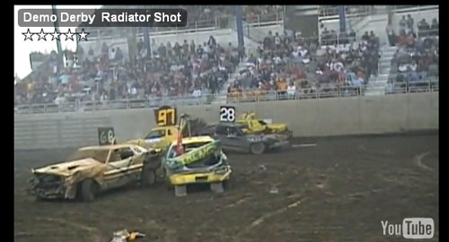 demo derby radiator shot